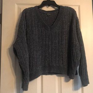 Blue chenille sweater
